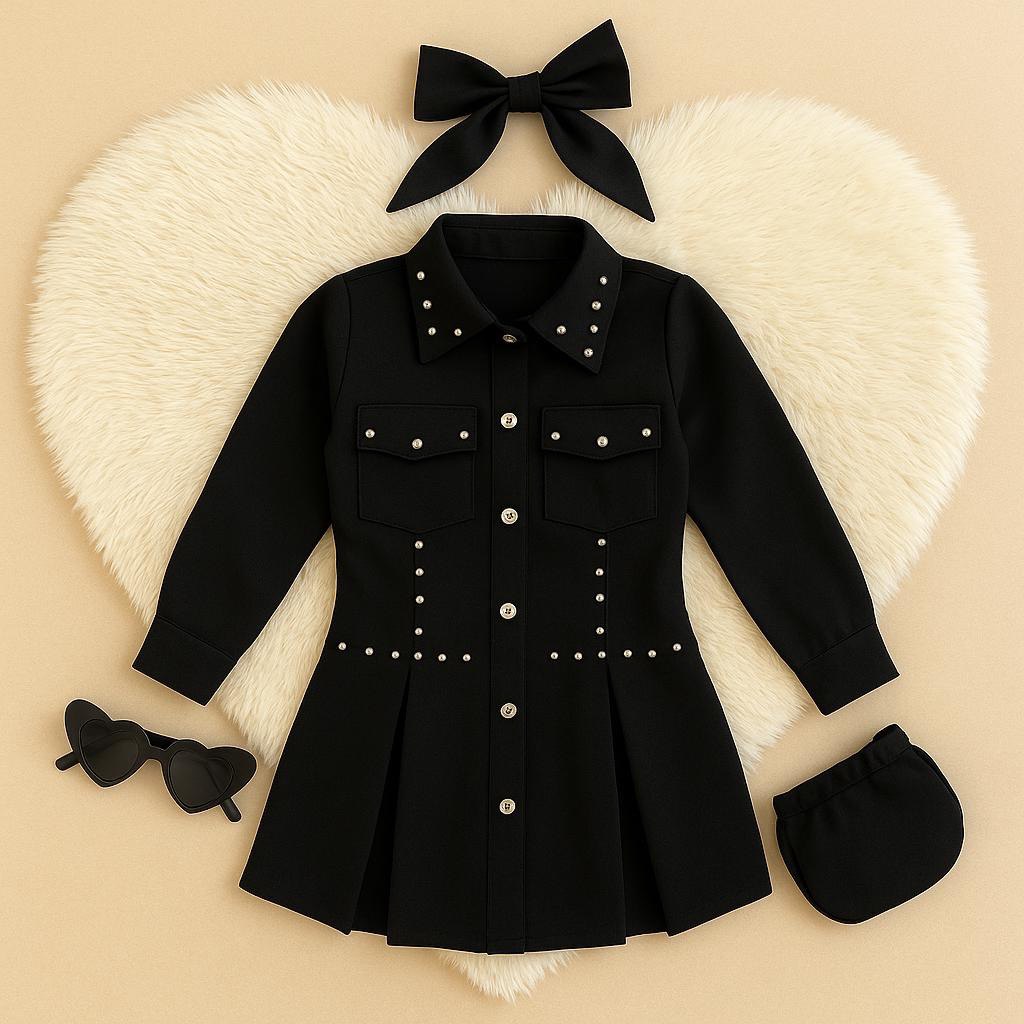 Vestido Incluye bolso y moño K13