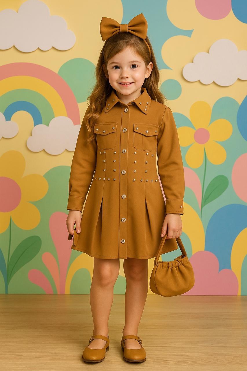 Vestido Incluye bolso y moño K13