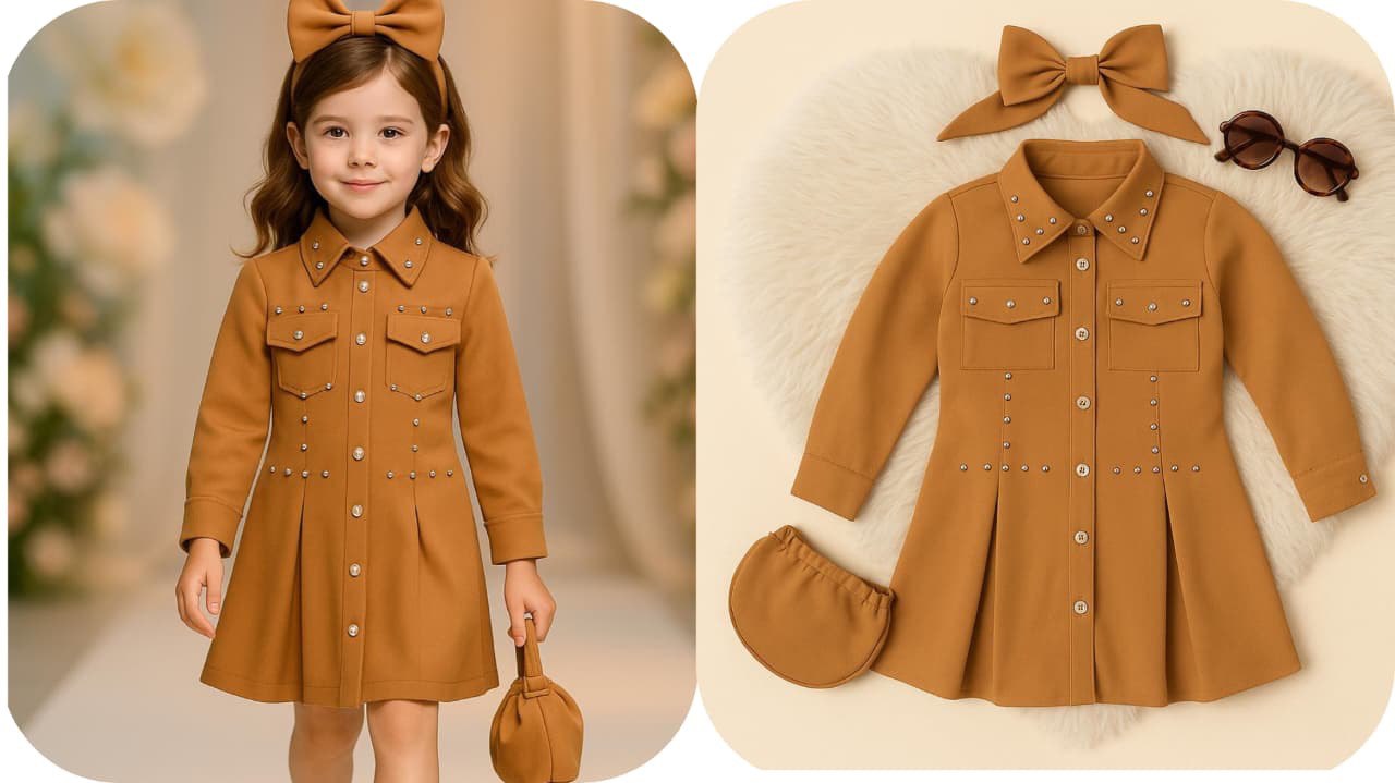 Vestido Incluye bolso y moño K13