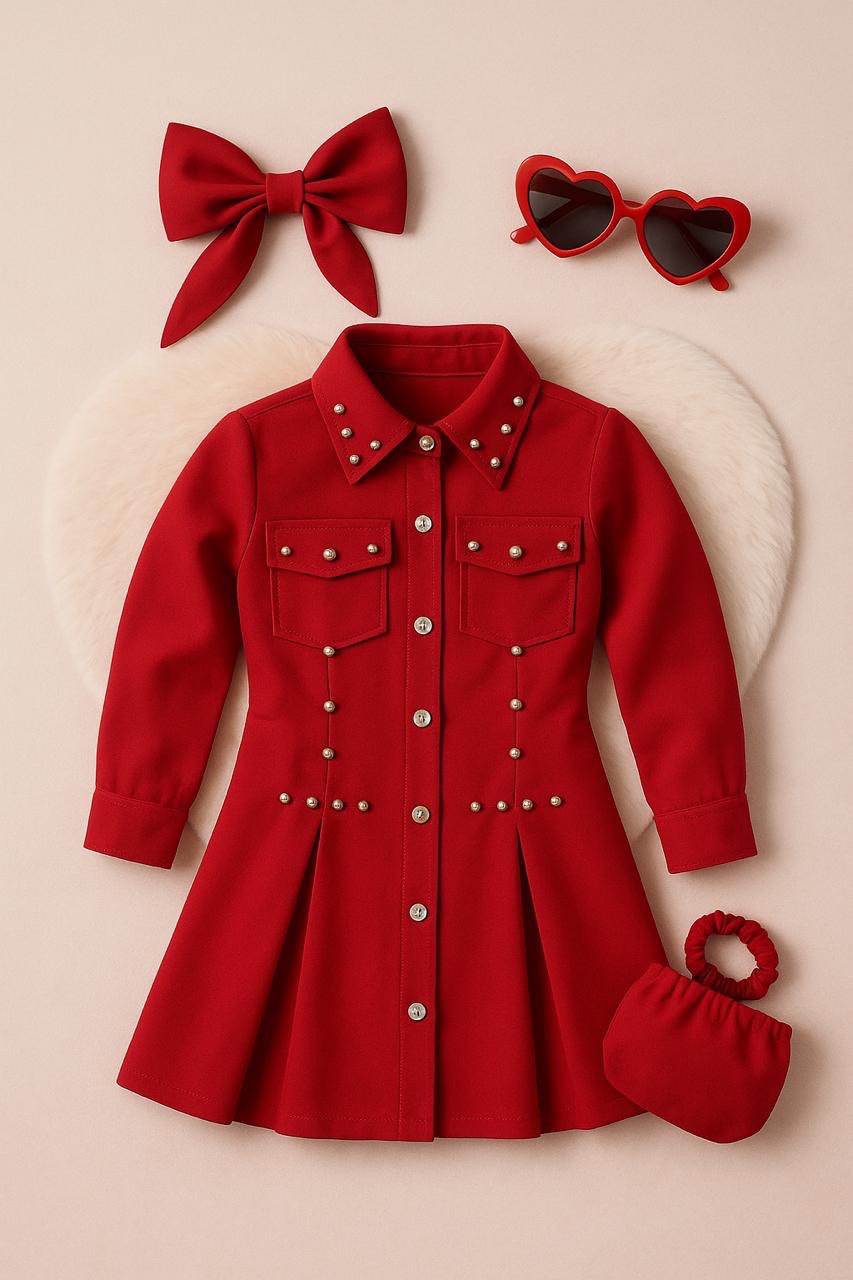 Vestido Incluye bolso y moño K13